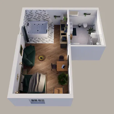 Apartment L'oasis Tropicale, Jacuzzi,